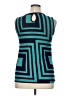Lavish 100% Polyester Teal Tank Top Size XL - photo 2