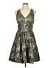 Guess Animal Print Gold Cocktail Dress Size 2 - photo 1