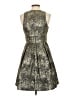 Guess Animal Print Gold Cocktail Dress Size 2 - photo 2