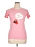 Assorted Brands Hearts Pink Short Sleeve T-Shirt Size XL - photo 1