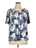 SJS Blue Short Sleeve Blouse Size 1X - photo 1
