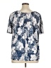 SJS Blue Short Sleeve Blouse Size 1X - photo 2