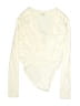 Reiss 100% Viscose Ivory Long Sleeve Top Size S - photo 1
