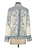 Cupcakes & Cashmere 100% Polyester Paisley Ivory Long Sleeve Blouse Size XS - photo 2