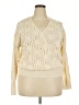Shein Curve 100% Acrylic Ivory Pullover Sweater Size 2X - photo 1