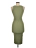 The Workshop 100% Polyester Solid Green Casual Dress Size M - photo 2