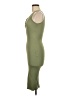 The Workshop 100% Polyester Solid Green Casual Dress Size M - photo 5