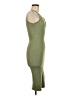 The Workshop 100% Polyester Solid Green Casual Dress Size M - photo 4
