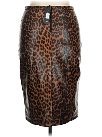 Gracia Faux Leather Skirt (view 2)