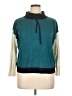T by Talbots Color Block Teal Pullover Sweater Size XL - photo 1