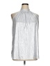 Assorted Brands 100% Polyester Metallic Silver Sleeveless Blouse Size XL - photo 1