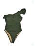 J.Crew Solid Green One Piece Swimsuit Size 14 - photo 1