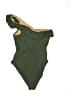 J.Crew Solid Green One Piece Swimsuit Size 14 - photo 2