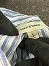 Max Studio Stripes Blue Long Sleeve Button-Down Shirt Size L - photo 6