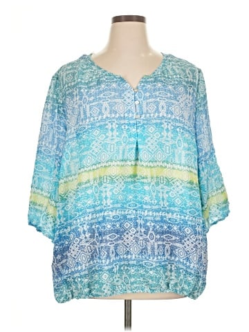 Catherines 3/4 Sleeve Blouse (view 1)