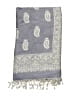 Assorted Brands 100% Rayon Gray Blue Scarf One size - photo 2