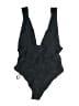 Shein Solid Black One Piece Swimsuit Size M - photo 2