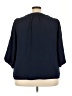 Adrienne Vittadini 100% Polyester Blue 3/4 Sleeve Blouse Size 3X - photo 2