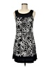 Wrapper Graphic Black Cocktail Dress Size M - photo 1