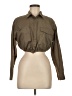 Love Notes Brown Long Sleeve Button-Down Shirt Size M - photo 1