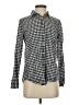 J.Crew Houndstooth Black Long Sleeve Button-Down Shirt Size 4 - photo 1
