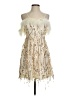 Assorted Brands 100% Polyester Stars Ivory Cocktail Dress Size XS - photo 1