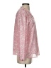 Unbranded 100% Polyester Print Pink Long Sleeve Blouse Size S - photo 4