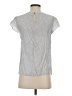 Boden Silver Gray Short Sleeve Blouse Size 4 - photo 2