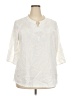 Assorted Brands 100% Rayon Ivory 3/4 Sleeve Blouse Size XXL - photo 1