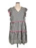 chic soul (chicsoul.com) Checkered-gingham Black Casual Dress Size 1X - photo 1