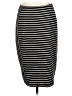 Apt. 9 Stripes Black Casual Skirt Size L - photo 1