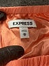 Express 100% Polyester Solid Orange Romper Size XS - photo 4