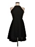 Almost Famous Solid Black Cocktail Dress Size M - photo 1