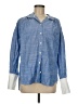 FRAME 100% Cotton Color Block Blue Long Sleeve Button-Down Shirt Size M - photo 1