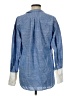 FRAME 100% Cotton Color Block Blue Long Sleeve Button-Down Shirt Size M - photo 2