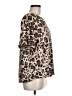 Cato Animal Print Brown Short Sleeve Blouse Size M - photo 4
