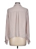 Express Gray Long Sleeve Blouse Size L - photo 2
