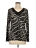 Dana Buchman Black Long Sleeve Blouse Size M - photo 1