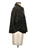 MICHAEL Michael Kors 100% Polyester Metallic Black Short Sleeve Blouse Size S - photo 4