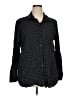 GOODTHREADS Polka Dots Black Long Sleeve Button-Down Shirt Size XL - photo 1