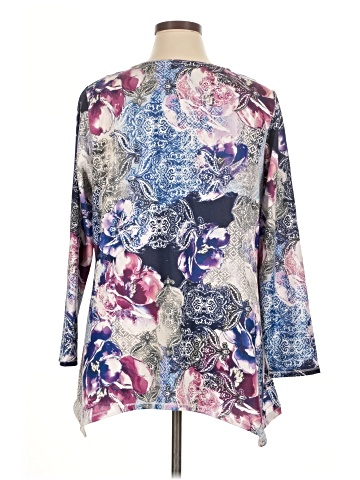 Zenergy by Chico's 3/4 Sleeve T-Shirt (view 2)