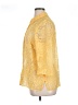 Unbranded Paisley Yellow 3/4 Sleeve Button-Down Shirt Size XL (estimated) - photo 5