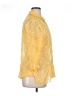 Unbranded Paisley Yellow 3/4 Sleeve Button-Down Shirt Size XL (estimated) - photo 4