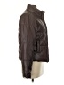Ci Sono 100% Polyurethane Solid Brown Jacket Size M - photo 4