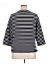 Lands' End Stripes Black 3/4 Sleeve Top Size 1X - photo 2