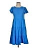 J.Crew Solid Blue Casual Dress Size XS - photo 1