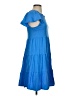 J.Crew Solid Blue Casual Dress Size XS - photo 4