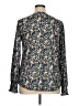 Unbranded Floral Black Long Sleeve Blouse Size XL - photo 2