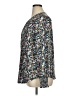 Unbranded Floral Black Long Sleeve Blouse Size XL - photo 5