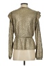 Belldini Metallic Gold Long Sleeve Blouse Size S - photo 2
